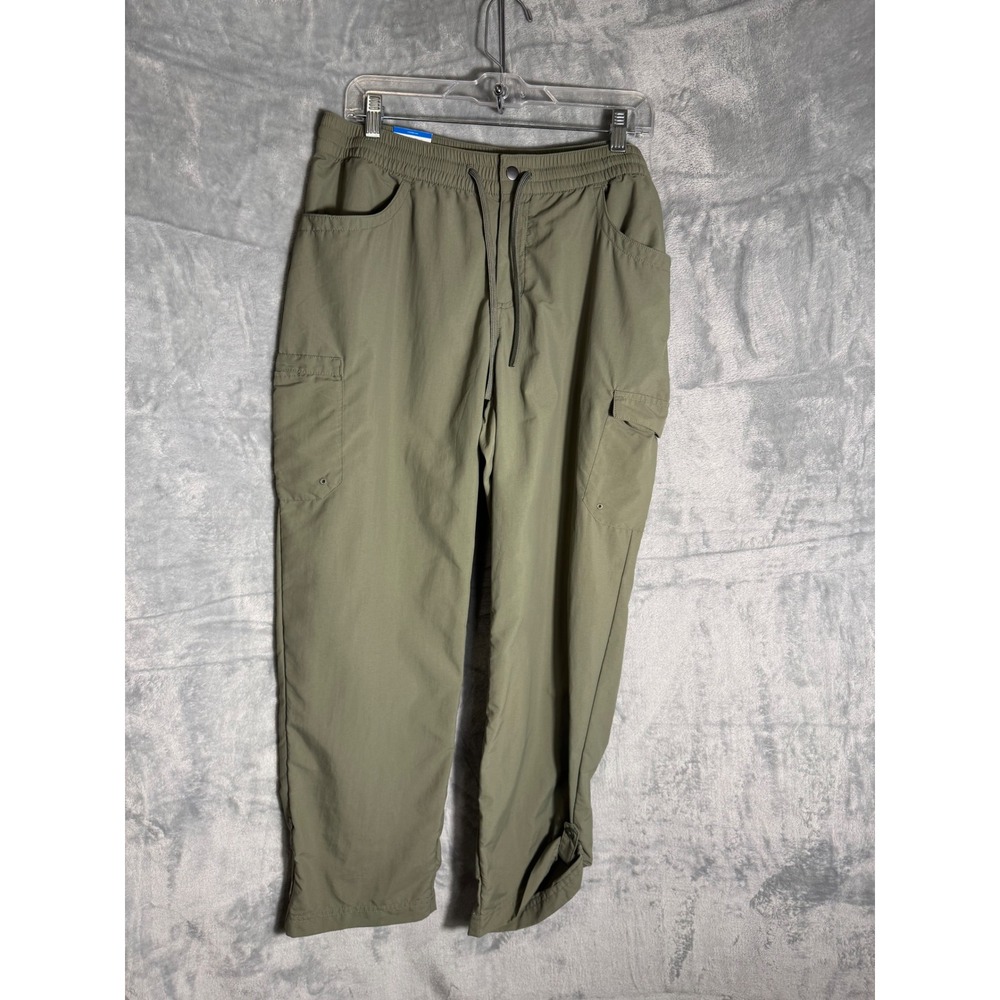 Columbia Womens Sage Green Cargo Hiking Pants NEW Straight Leg Size L Regular - Picture 2 of 9